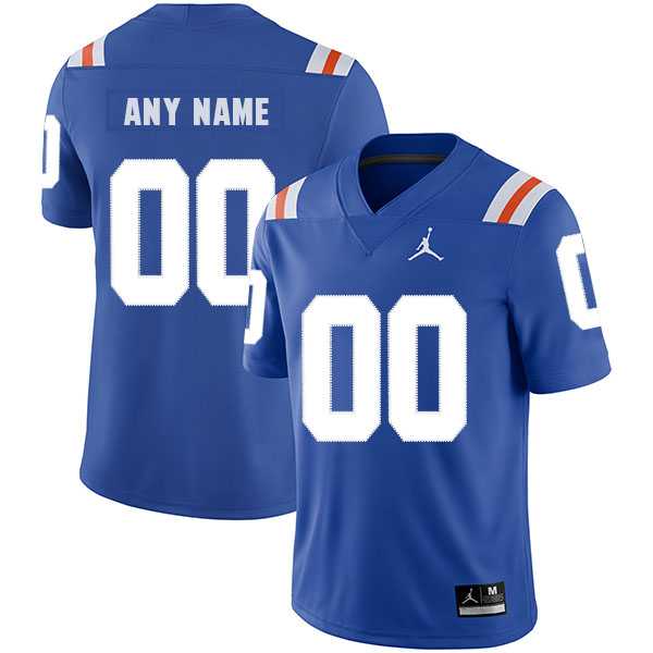 Mens Florida Gators Customized Blue Throwback College Football Jersey